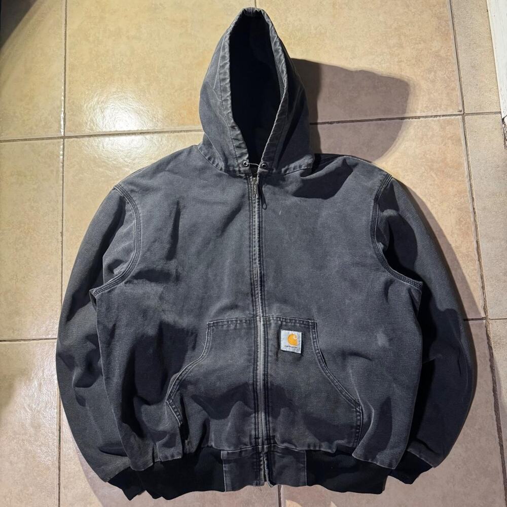 Vintage 90s black carhartt jacket size M in mens